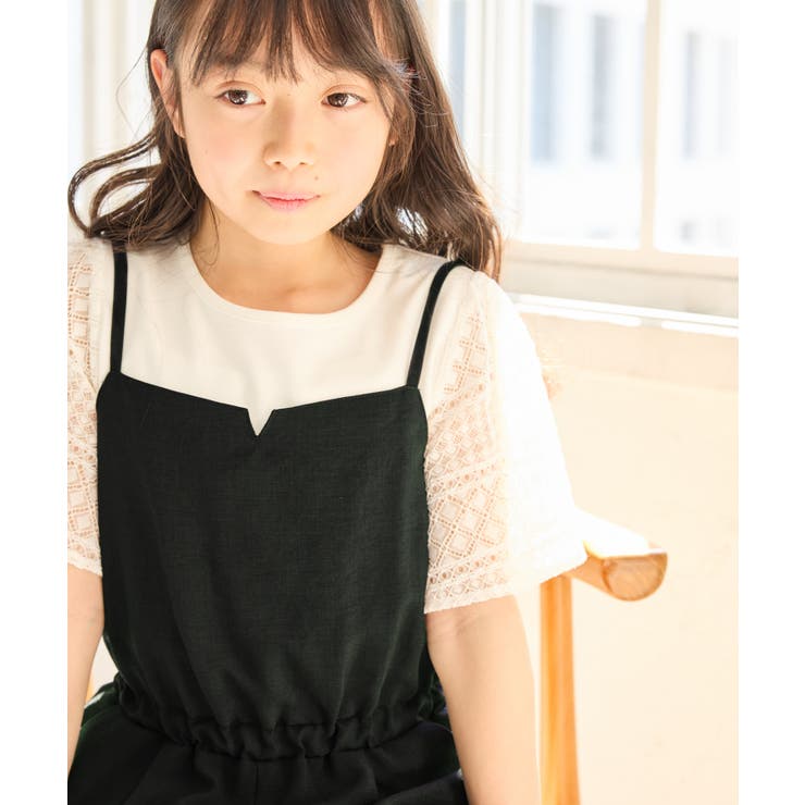 【KIDS キッズ】【UVカット 接触冷感】レースドッキングフレアスリーブトップ… | ROPE' PICNIC【KIDS】 | 詳細画像8 