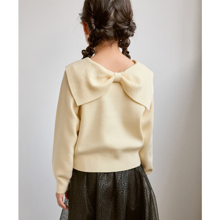 前後2WAYマシュマロニットリボンカラートップス イージーケア リンクコーデ | ROPE' PICNIC【KIDS】 | 詳細画像7 