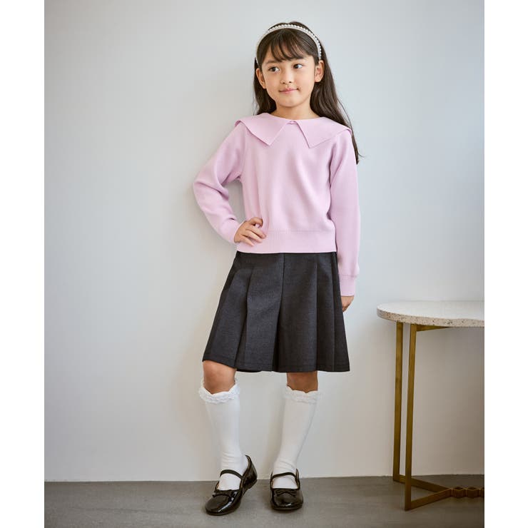 前後2WAYマシュマロニットリボンカラートップス イージーケア リンクコーデ | ROPE' PICNIC【KIDS】 | 詳細画像9 