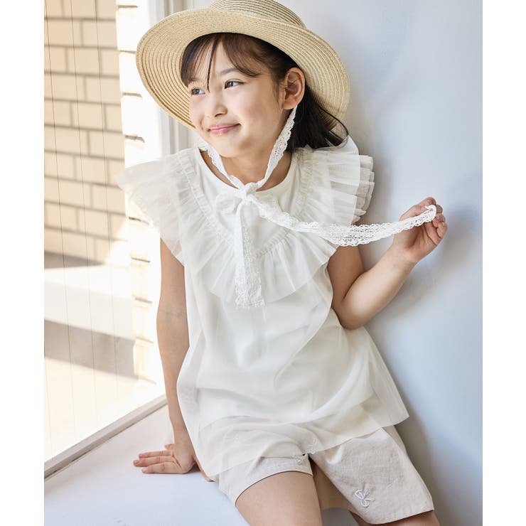 【KIDS/キッズ】チュールフリルトップス/リンクコーデ | ROPE' PICNIC【KIDS】 | 詳細画像13 