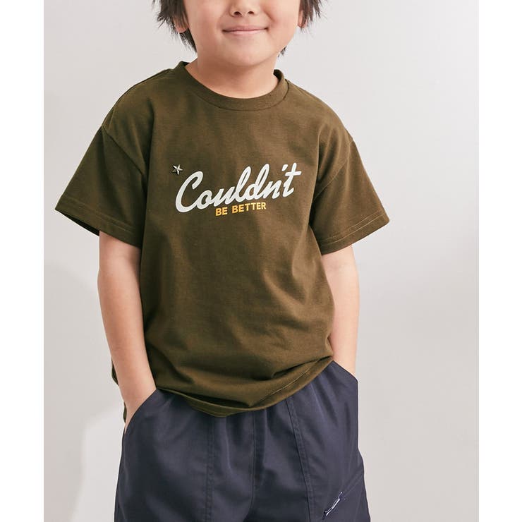 カーキ(36) | BOYS 男女リンクスタッズ付きロゴTee | ROPE' PICNIC【KIDS】