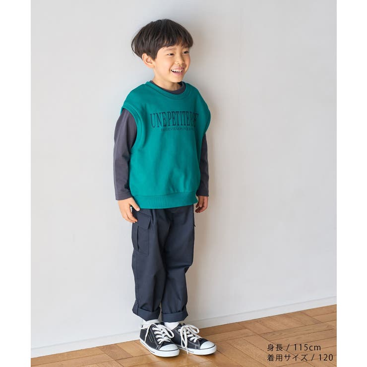 R親子リンク BOYSビッグロゴ裏毛ベスト | ROPE' PICNIC【KIDS】 | 詳細画像2 