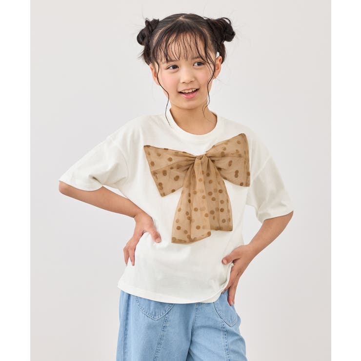 【KIDS/キッズ】ビッグリボンTシャツ | ROPE' PICNIC【KIDS】 | 詳細画像1 