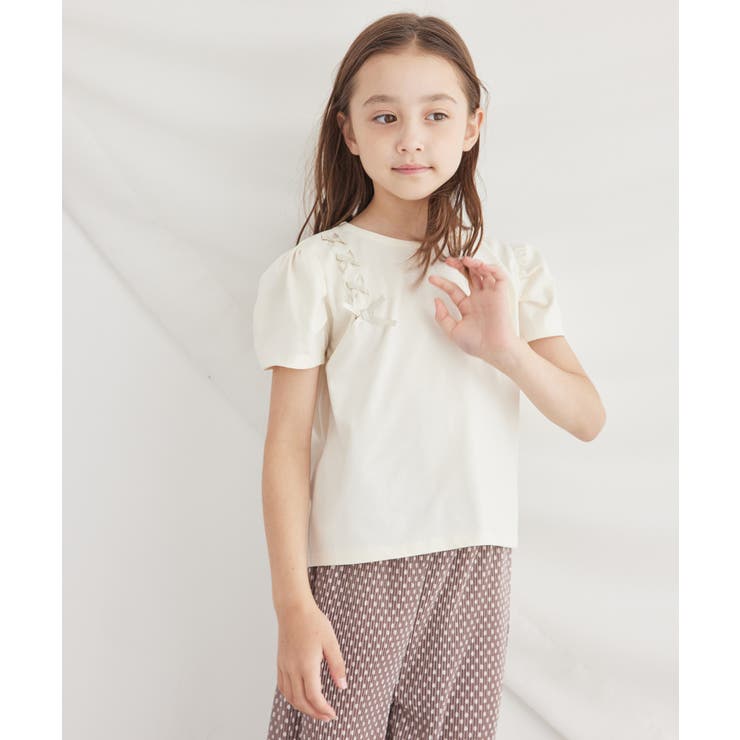 【KIDS】タックスリーブレースアップTシャツ 冷感 WEB限定サイズ:110c… | ROPE' PICNIC【KIDS】 | 詳細画像11 