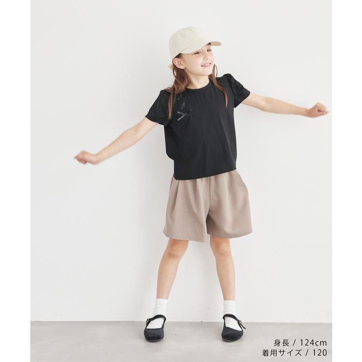 【KIDS】タックスリーブレースアップTシャツ 冷感 WEB限定サイズ:110c… | ROPE' PICNIC【KIDS】 | 詳細画像2 