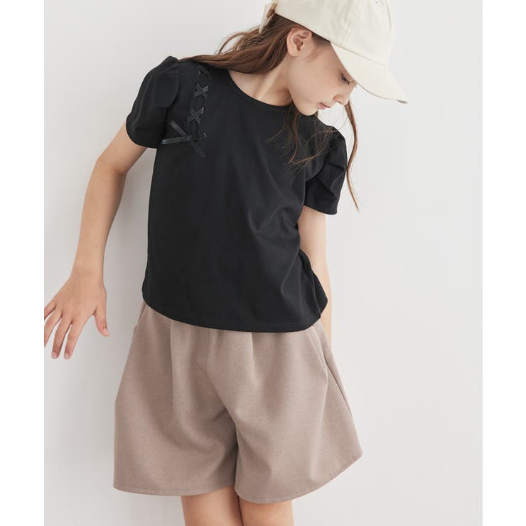 【KIDS】タックスリーブレースアップTシャツ 冷感 WEB限定サイズ:110c… | ROPE' PICNIC【KIDS】 | 詳細画像4 