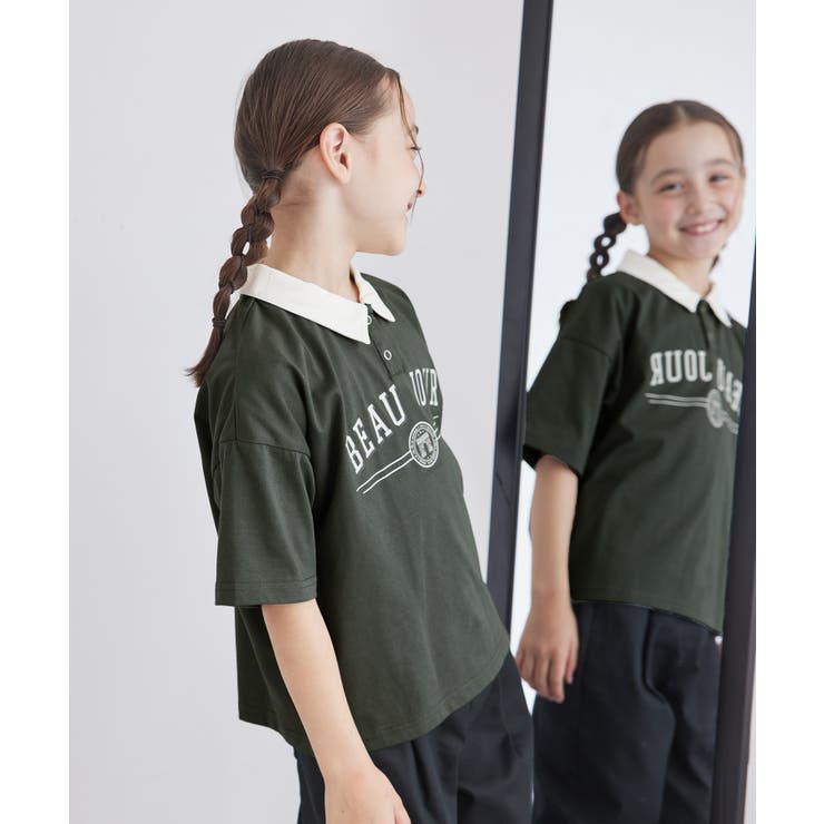 【KIDS】カレッジロゴオーバーポロシャツ/接触冷感 | ROPE' PICNIC【KIDS】 | 詳細画像8 