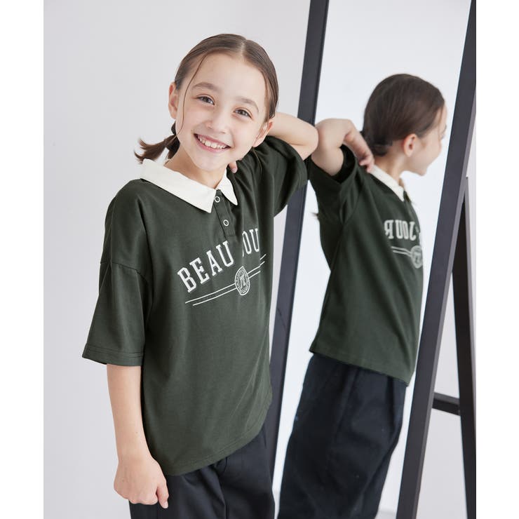 【KIDS】カレッジロゴオーバーポロシャツ/接触冷感 | ROPE' PICNIC【KIDS】 | 詳細画像9 