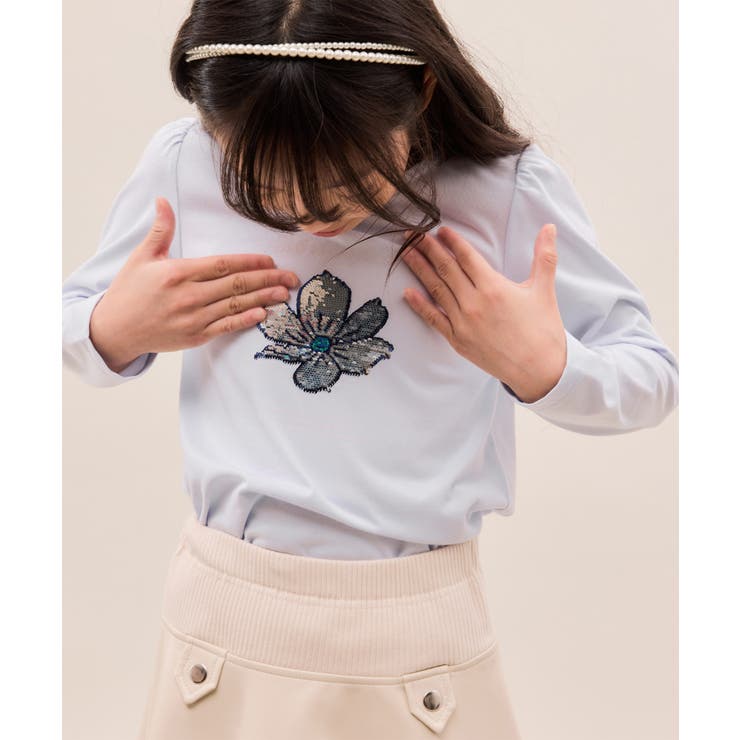 【KIDS/キッズ】【吸水速乾】フラワースパンコールトップス | ROPE' PICNIC【KIDS】 | 詳細画像10 