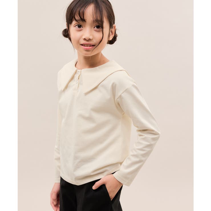 オフホワイト(15) | 【KIDS/キッズ】【吸水速乾】セーラーカラートップス | ROPE' PICNIC【KIDS】