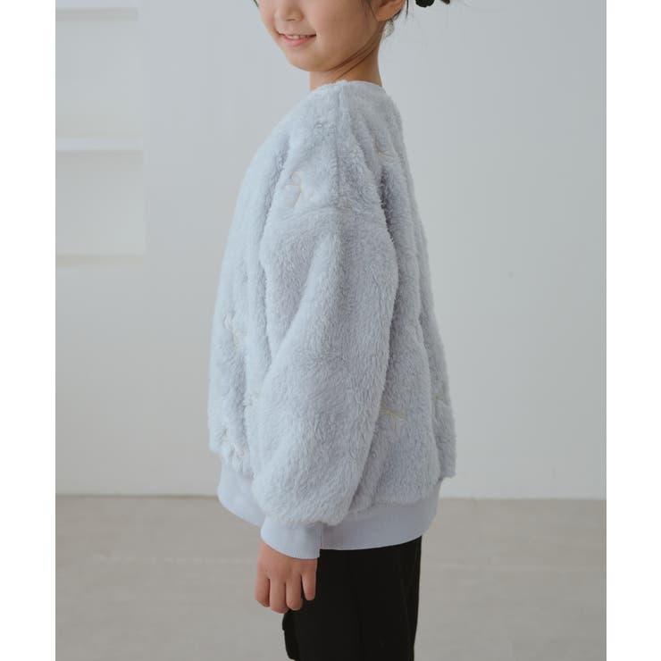 【KIDS/キッズ】リボン刺繍ボアプルオーバー | ROPE' PICNIC【KIDS】 | 詳細画像10 