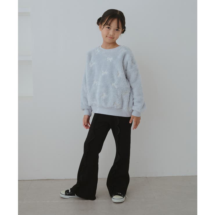 【KIDS/キッズ】リボン刺繍ボアプルオーバー | ROPE' PICNIC【KIDS】 | 詳細画像6 