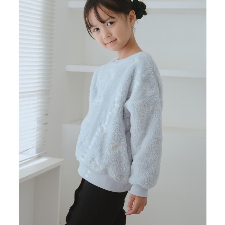 【KIDS/キッズ】リボン刺繍ボアプルオーバー | ROPE' PICNIC【KIDS】 | 詳細画像8 