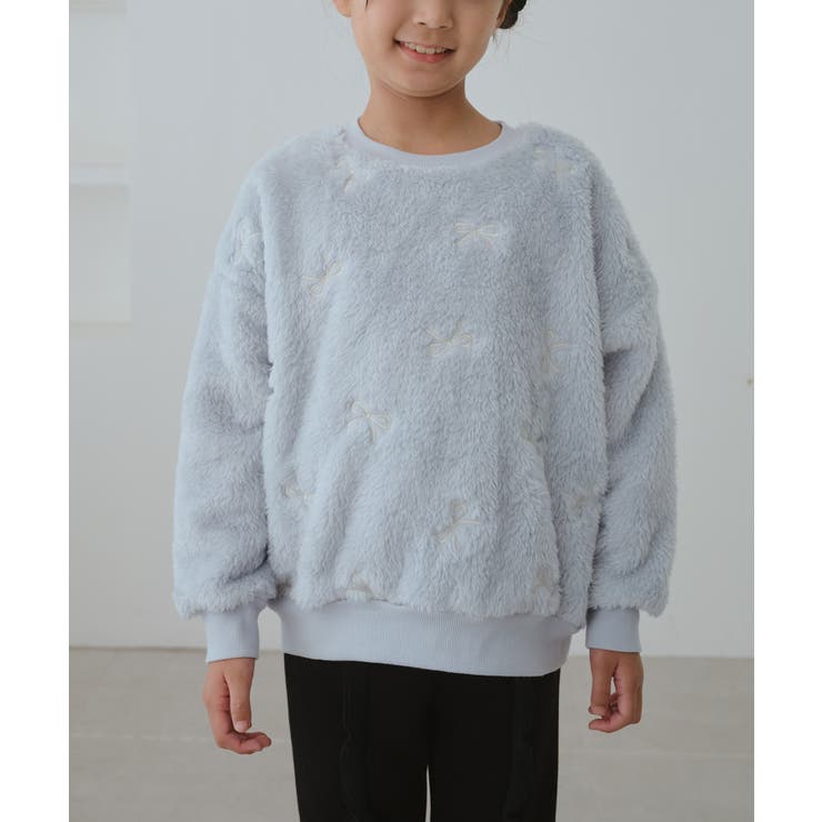 【KIDS/キッズ】リボン刺繍ボアプルオーバー | ROPE' PICNIC【KIDS】 | 詳細画像9 