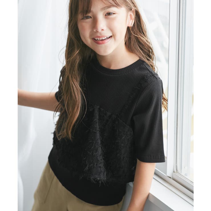 【KIDS/キッズ】ビスチェドッキングカットソー | ROPE' PICNIC【KIDS】 | 詳細画像1 