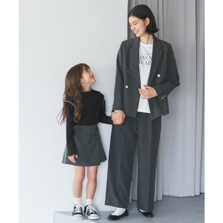 【KIDS/キッズ】プチフリル配色テレコトップス | ROPE' PICNIC【KIDS】 | 詳細画像2 