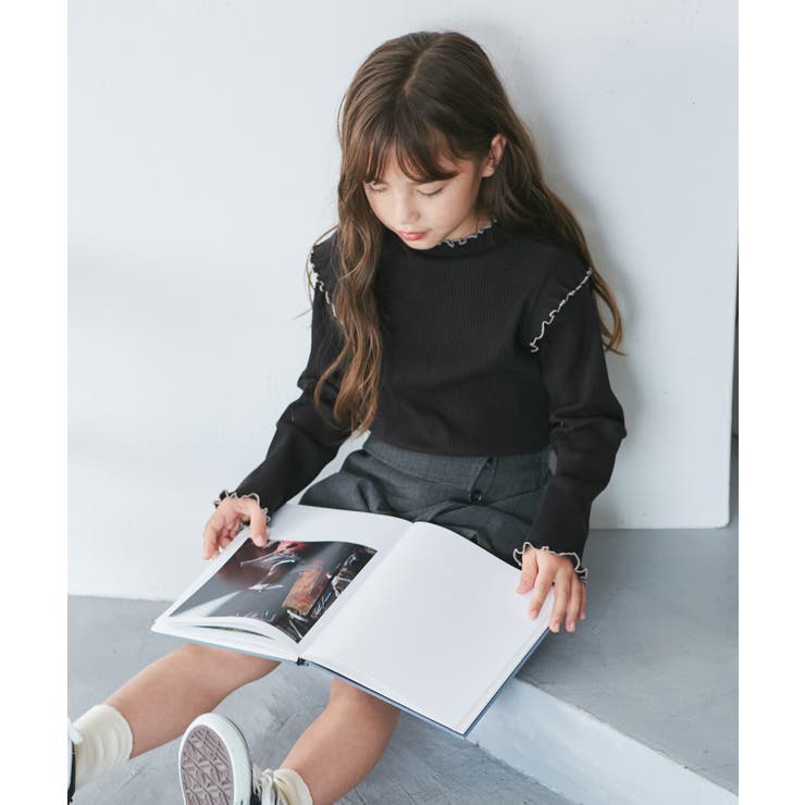 【KIDS/キッズ】プチフリル配色テレコトップス | ROPE' PICNIC【KIDS】 | 詳細画像3 