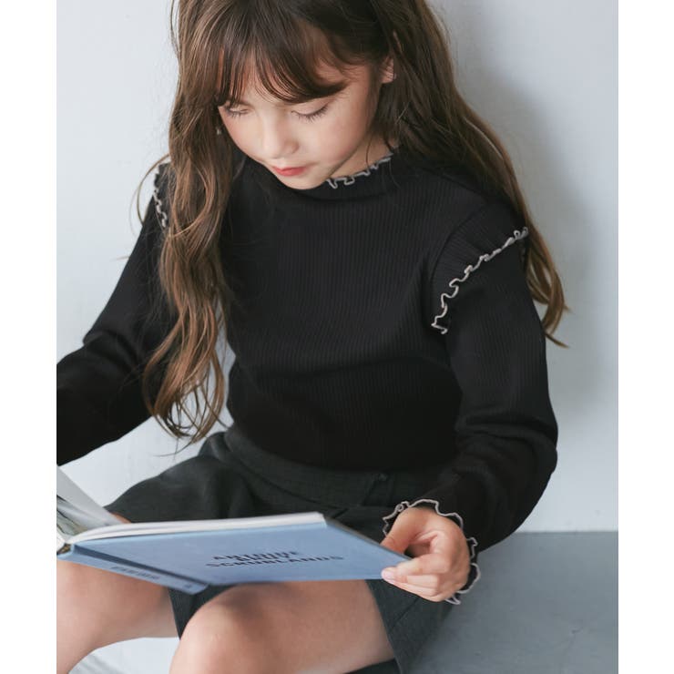 【KIDS/キッズ】プチフリル配色テレコトップス | ROPE' PICNIC【KIDS】 | 詳細画像4 