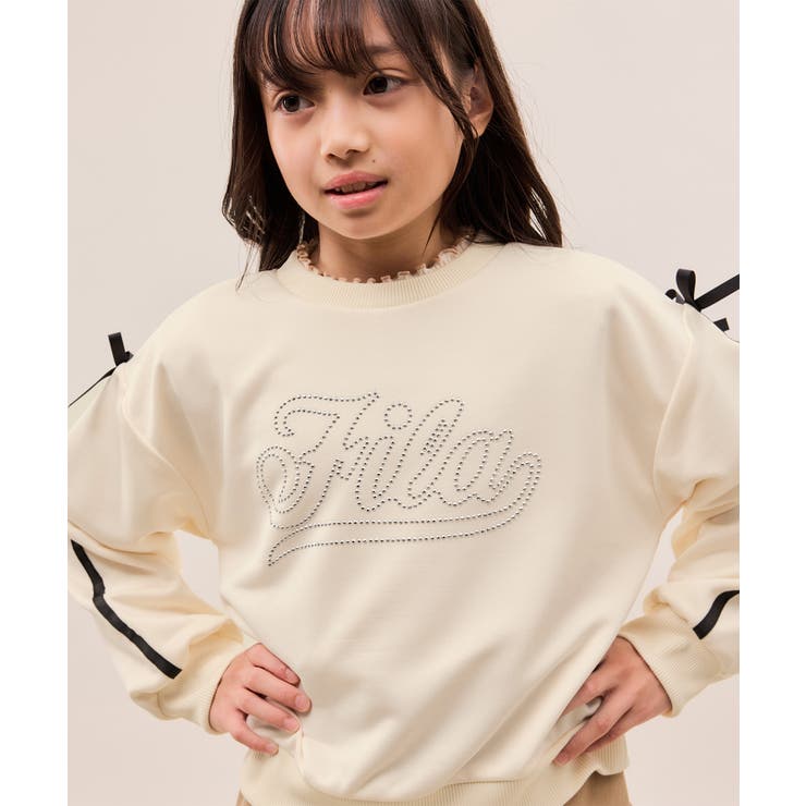 【KIDS/キッズ】【FILA/フィラ別注】ラインストーンロゴ裏毛プルオーバー | ROPE' PICNIC【KIDS】 | 詳細画像10 