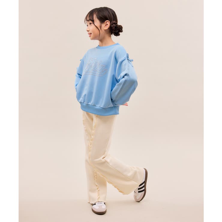 【KIDS/キッズ】【FILA/フィラ別注】ラインストーンロゴ裏毛プルオーバー | ROPE' PICNIC【KIDS】 | 詳細画像13 