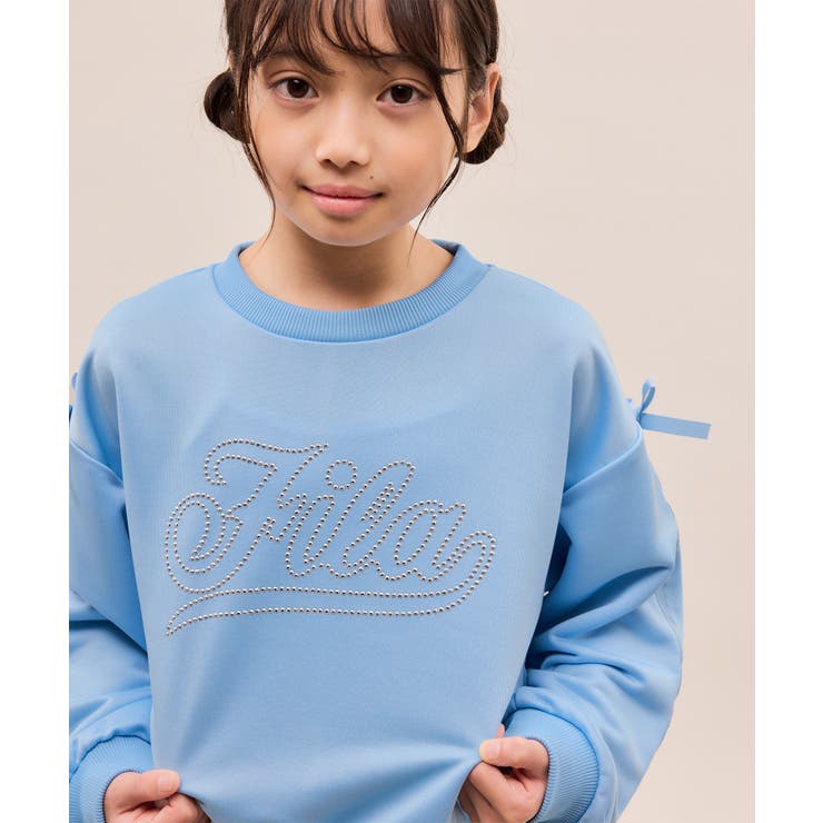 【KIDS/キッズ】【FILA/フィラ別注】ラインストーンロゴ裏毛プルオーバー | ROPE' PICNIC【KIDS】 | 詳細画像16 