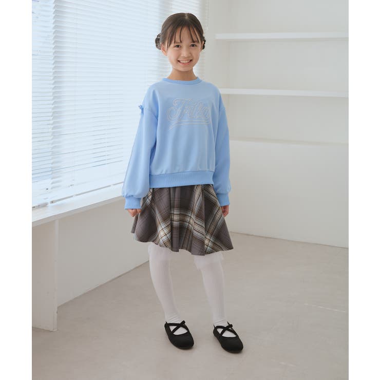 【KIDS/キッズ】【FILA/フィラ別注】ラインストーンロゴ裏毛プルオーバー | ROPE' PICNIC【KIDS】 | 詳細画像2 