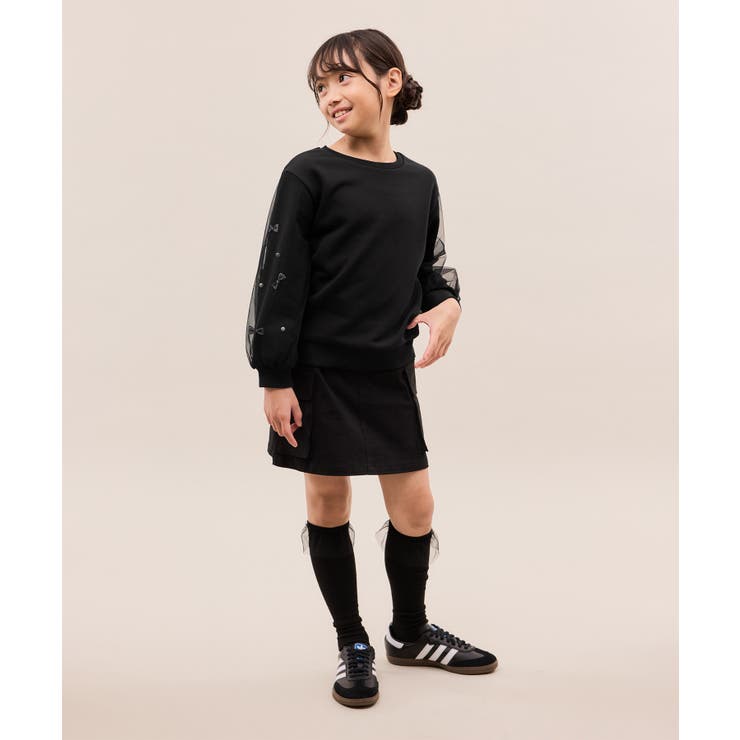 【KIDS/キッズ】ギンガムチェックリボンスリーブ裏毛トップス | ROPE' PICNIC【KIDS】 | 詳細画像4 