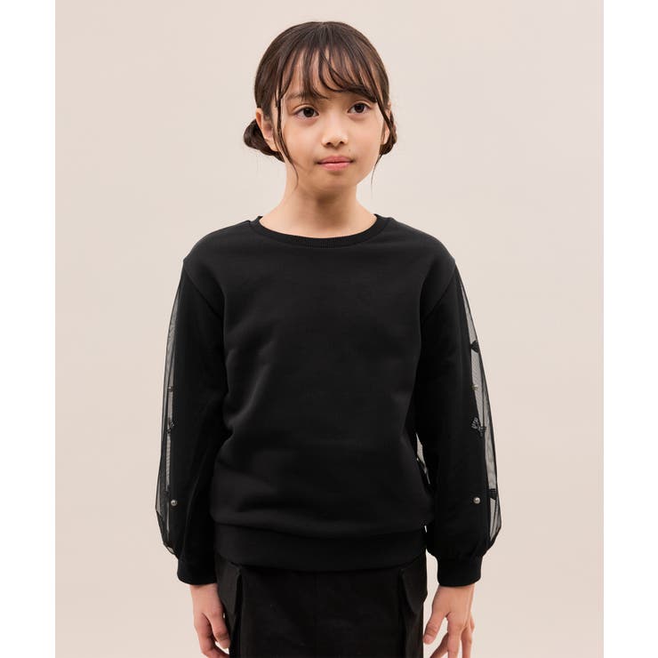 【KIDS/キッズ】ギンガムチェックリボンスリーブ裏毛トップス | ROPE' PICNIC【KIDS】 | 詳細画像5 