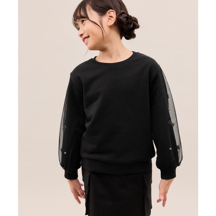 【KIDS/キッズ】ギンガムチェックリボンスリーブ裏毛トップス | ROPE' PICNIC【KIDS】 | 詳細画像6 