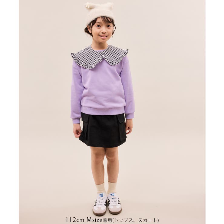 【KIDS/キッズ】ギンガムチェック付け襟裏毛トップス | ROPE' PICNIC【KIDS】 | 詳細画像14 