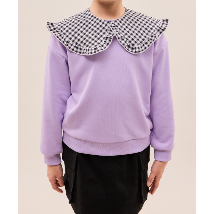 【KIDS/キッズ】ギンガムチェック付け襟裏毛トップス | ROPE' PICNIC【KIDS】 | 詳細画像19 