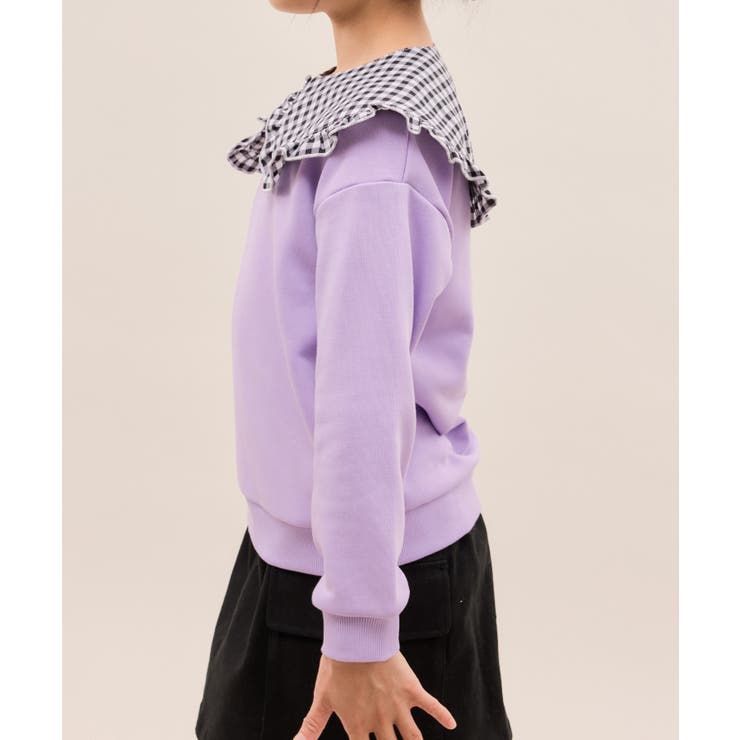 【KIDS/キッズ】ギンガムチェック付け襟裏毛トップス | ROPE' PICNIC【KIDS】 | 詳細画像20 