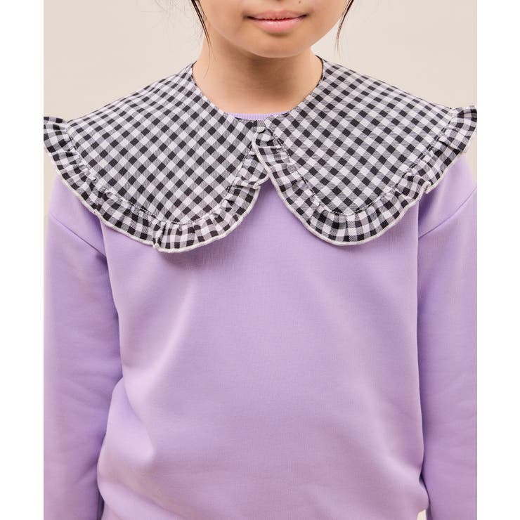 【KIDS/キッズ】ギンガムチェック付け襟裏毛トップス | ROPE' PICNIC【KIDS】 | 詳細画像22 