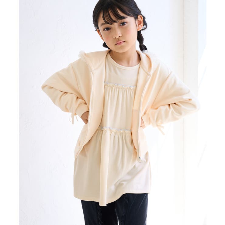 【KIDS/キッズ】配色メローティアードチュニック | ROPE' PICNIC【KIDS】 | 詳細画像12 