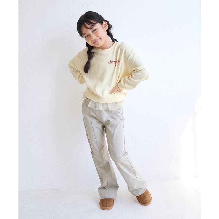 【KIDS/キッズ】裾チュール裏毛プルオーバー | ROPE' PICNIC【KIDS】 | 詳細画像8 