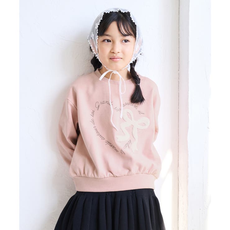 【KIDS/キッズ】ハート リボーンモチーフ 裏毛プルオーバー | ROPE' PICNIC【KIDS】 | 詳細画像10 