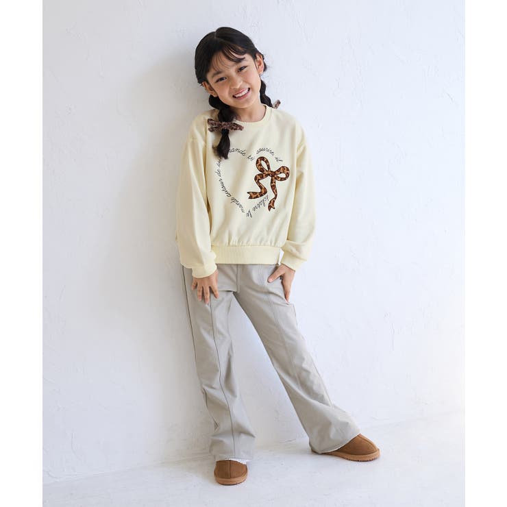 【KIDS/キッズ】ハート リボーンモチーフ 裏毛プルオーバー | ROPE' PICNIC【KIDS】 | 詳細画像3 
