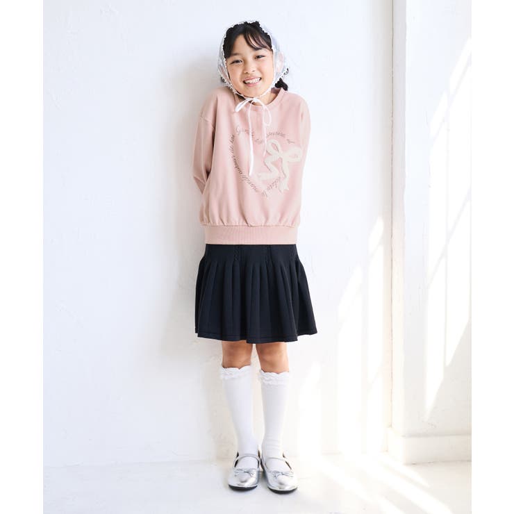 【KIDS/キッズ】ハート リボーンモチーフ 裏毛プルオーバー | ROPE' PICNIC【KIDS】 | 詳細画像8 