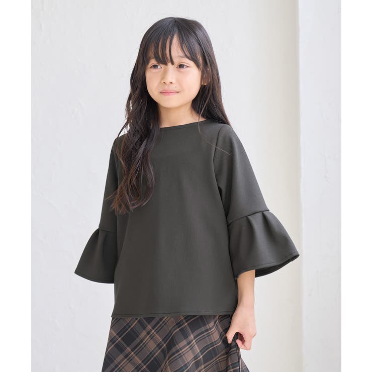 【KIDS】2WAY・リンクコーデ/ジョーゼットパールボタン付きトップス | ROPE' PICNIC【KIDS】 | 詳細画像5 