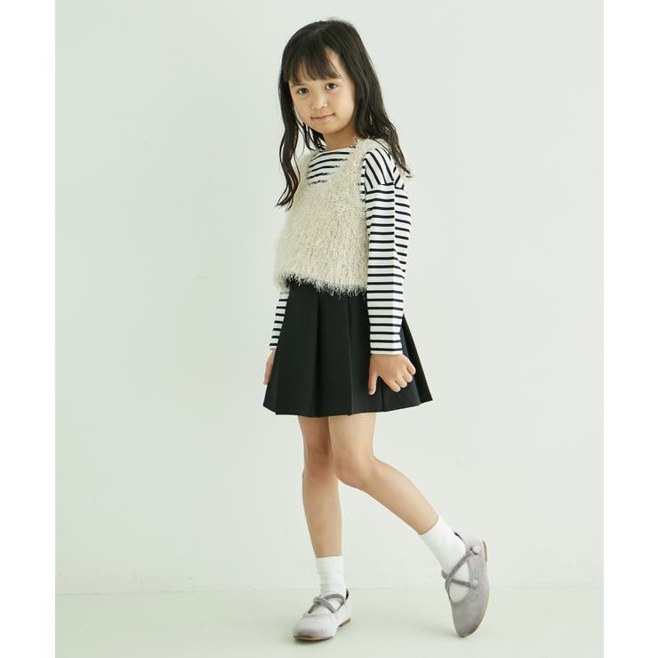 【KIDS】細ボーダー天竺トップス/リンクコーデ・WEB限定サイズ:110cm | ROPE' PICNIC【KIDS】 | 詳細画像10 