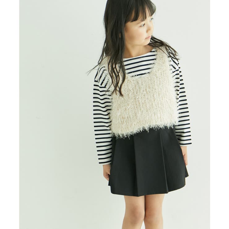 【KIDS】細ボーダー天竺トップス/リンクコーデ・WEB限定サイズ:110cm | ROPE' PICNIC【KIDS】 | 詳細画像12 
