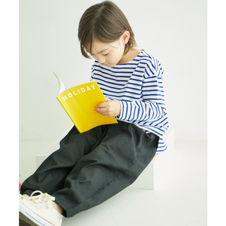 【KIDS】細ボーダー天竺トップス/リンクコーデ・WEB限定サイズ:110cm | ROPE' PICNIC【KIDS】 | 詳細画像15 