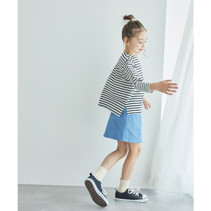 【KIDS】細ボーダー天竺トップス/リンクコーデ・WEB限定サイズ:110cm | ROPE' PICNIC【KIDS】 | 詳細画像24 