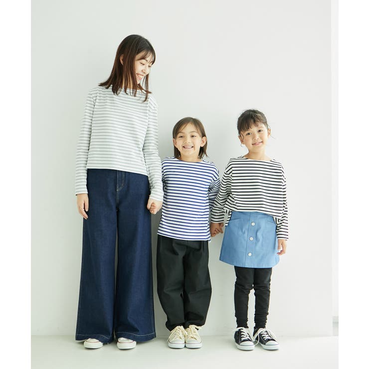 【KIDS】細ボーダー天竺トップス/リンクコーデ・WEB限定サイズ:110cm | ROPE' PICNIC【KIDS】 | 詳細画像28 