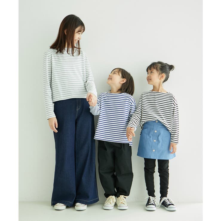 【KIDS】細ボーダー天竺トップス/リンクコーデ・WEB限定サイズ:110cm | ROPE' PICNIC【KIDS】 | 詳細画像29 