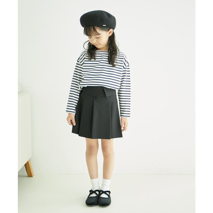 【KIDS】細ボーダー天竺トップス/リンクコーデ・WEB限定サイズ:110cm | ROPE' PICNIC【KIDS】 | 詳細画像3 