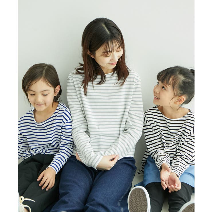 【KIDS】細ボーダー天竺トップス/リンクコーデ・WEB限定サイズ:110cm | ROPE' PICNIC【KIDS】 | 詳細画像30 