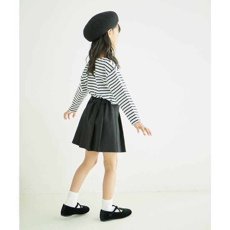 【KIDS】細ボーダー天竺トップス/リンクコーデ・WEB限定サイズ:110cm | ROPE' PICNIC【KIDS】 | 詳細画像4 