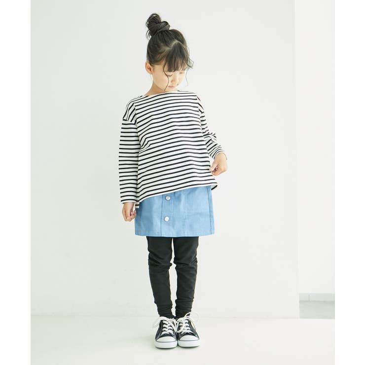 【KIDS】細ボーダー天竺トップス/リンクコーデ・WEB限定サイズ:110cm | ROPE' PICNIC【KIDS】 | 詳細画像7 