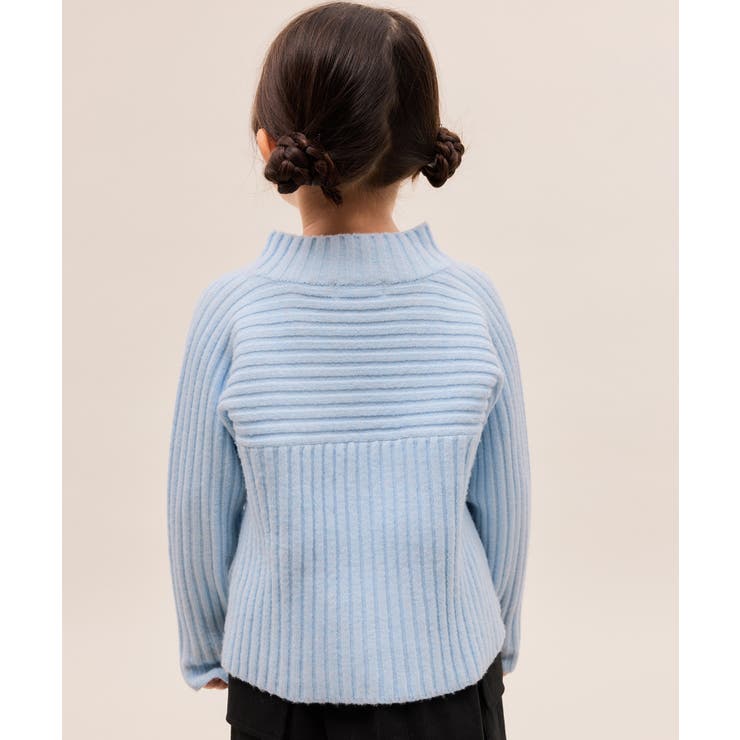 【KIDS キッズ】もちもちリブ切り替えニットプルオーバー イージーケア | ROPE' PICNIC【KIDS】 | 詳細画像14 